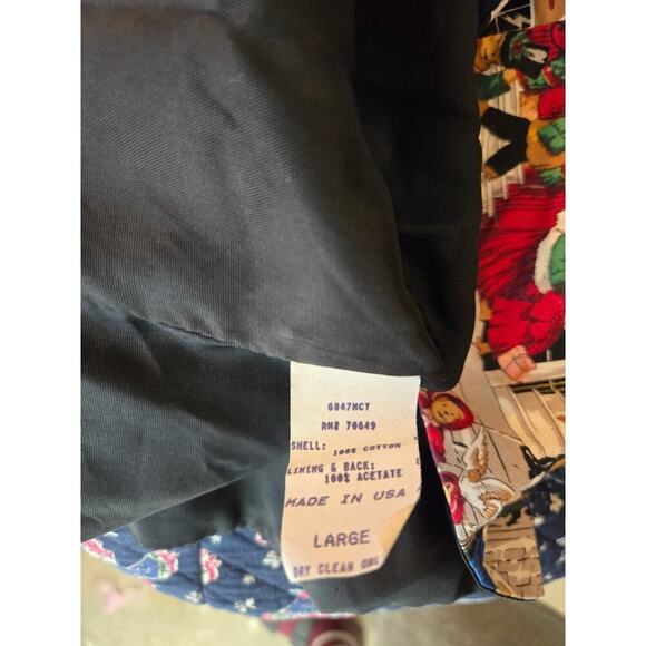 Vintage 90s On Tour Teddy Bear Christmas Scenes Cotton Vest Ugly Sweater Holiday - Picture 7 of 7